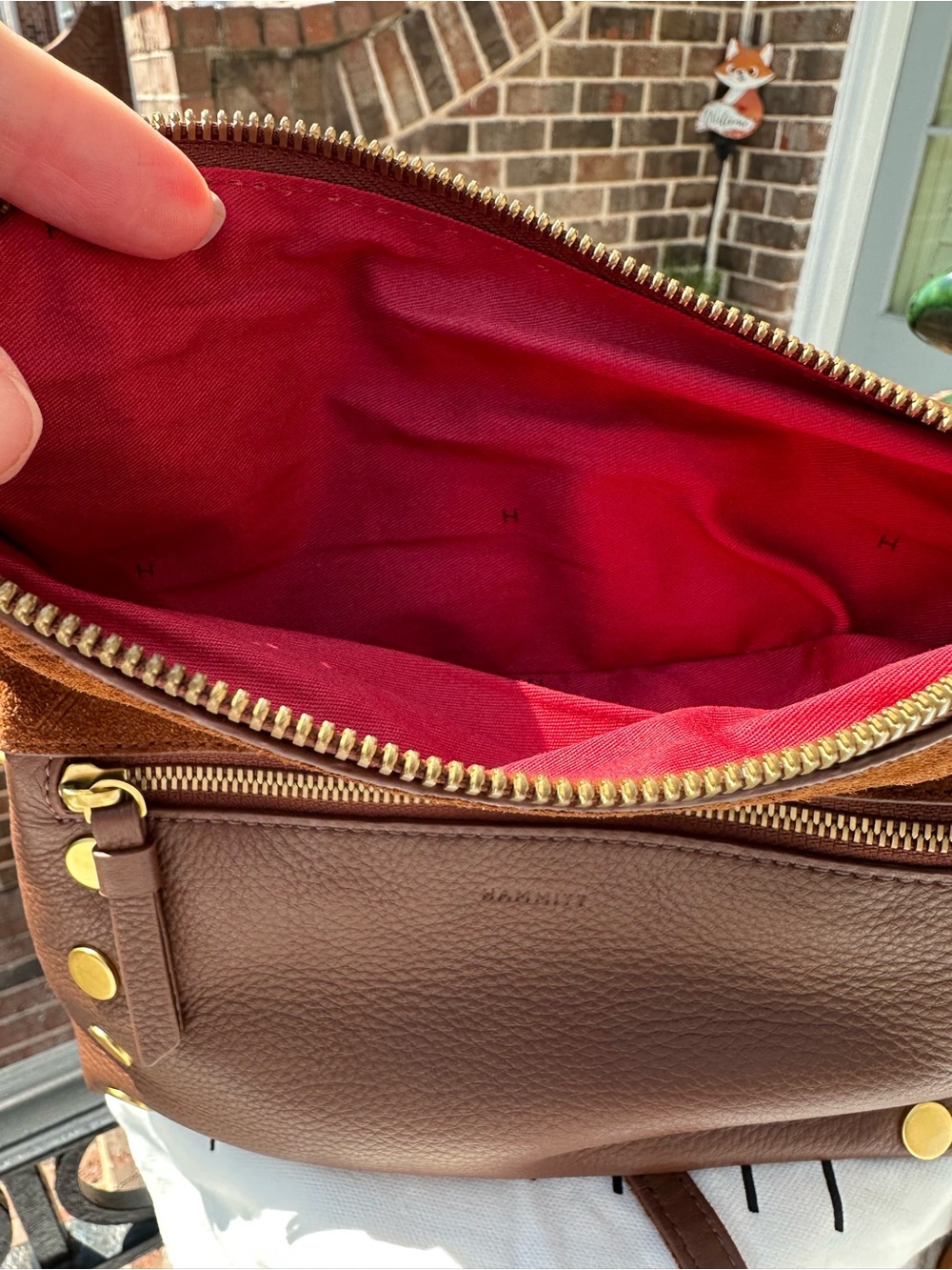 Hammitt Women’s Suede Crossbody Bag, Dillon Small, chocolate. NWT - Picture 12 of 16